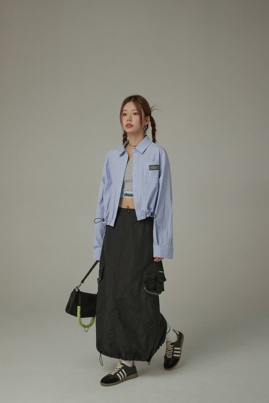 CHUU Drawstring Pocket Classic Shirt