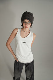 Basic Simple Sleeveless T-Shirt