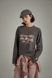 Logo Mushroom Long Sleeve T-Shirt