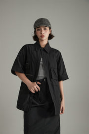 Pocket Boxy Button Shirt