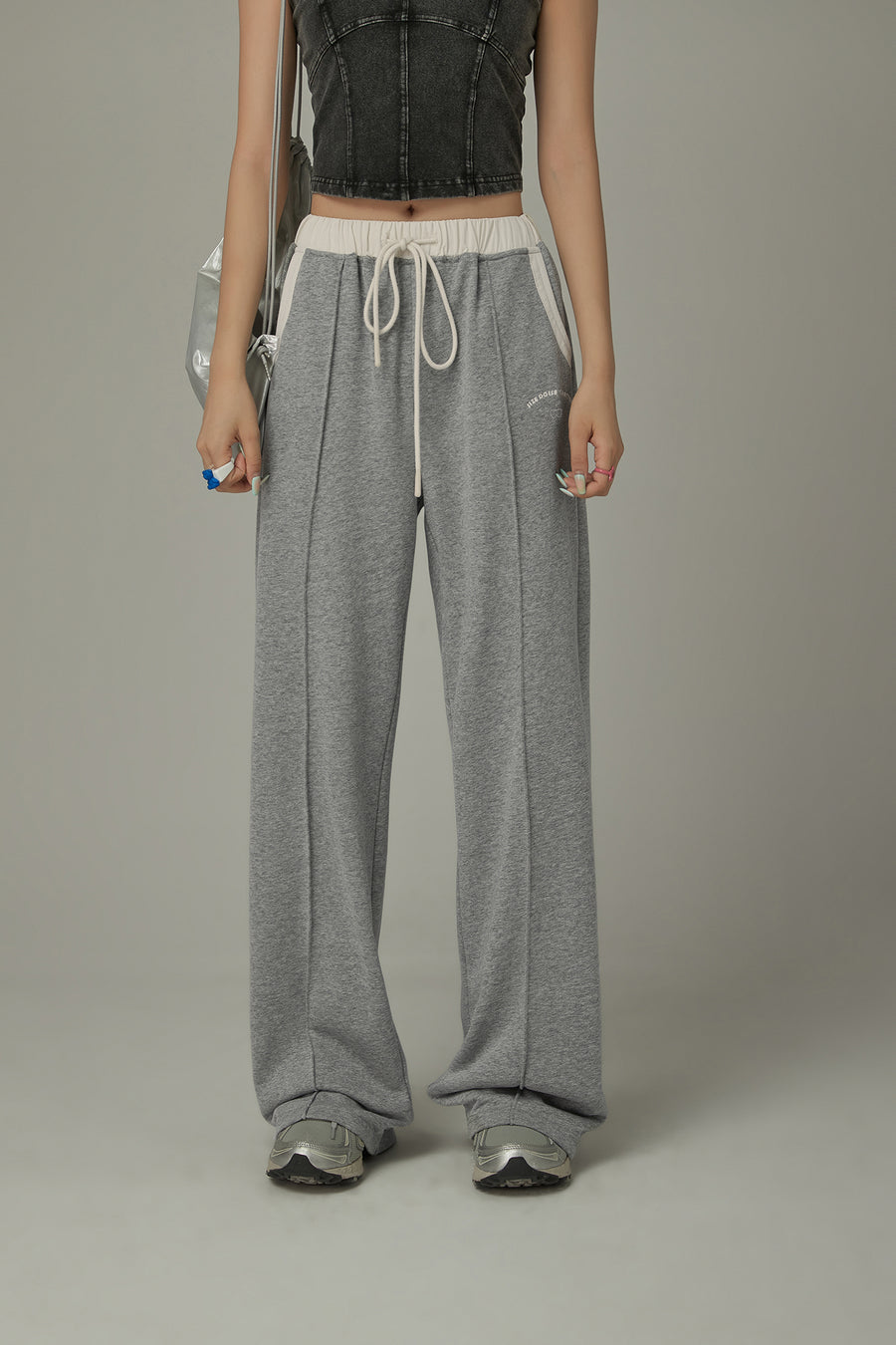 CHUU Color Combination Wide Pants