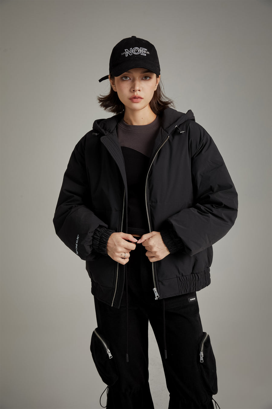 CHUU Hood Overfit Padded Jacket