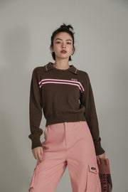 Collar Line Knit Sweater