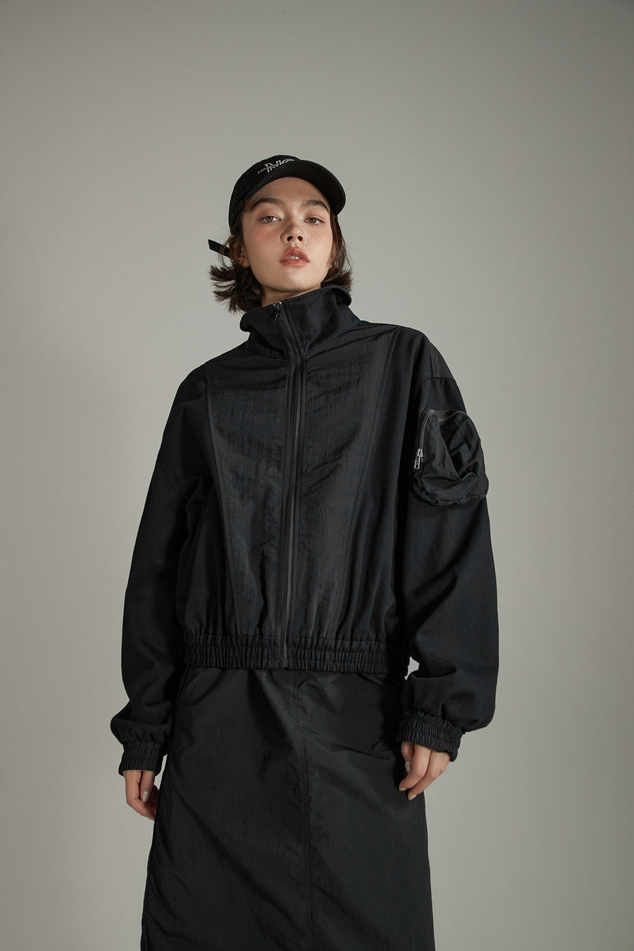 CHUU High Neck Pocket Jacket