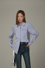 Heart Pocket Stripe Shirt