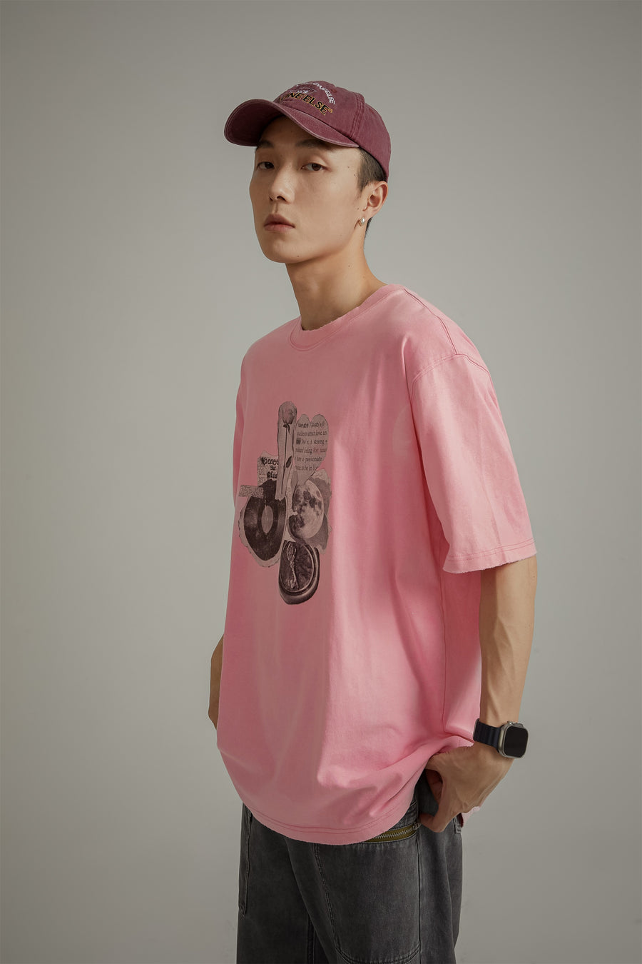 CHUU Vintage Printed Boxy T-Shirt