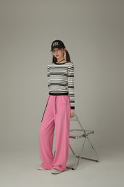 Slim Stripe Knit Top