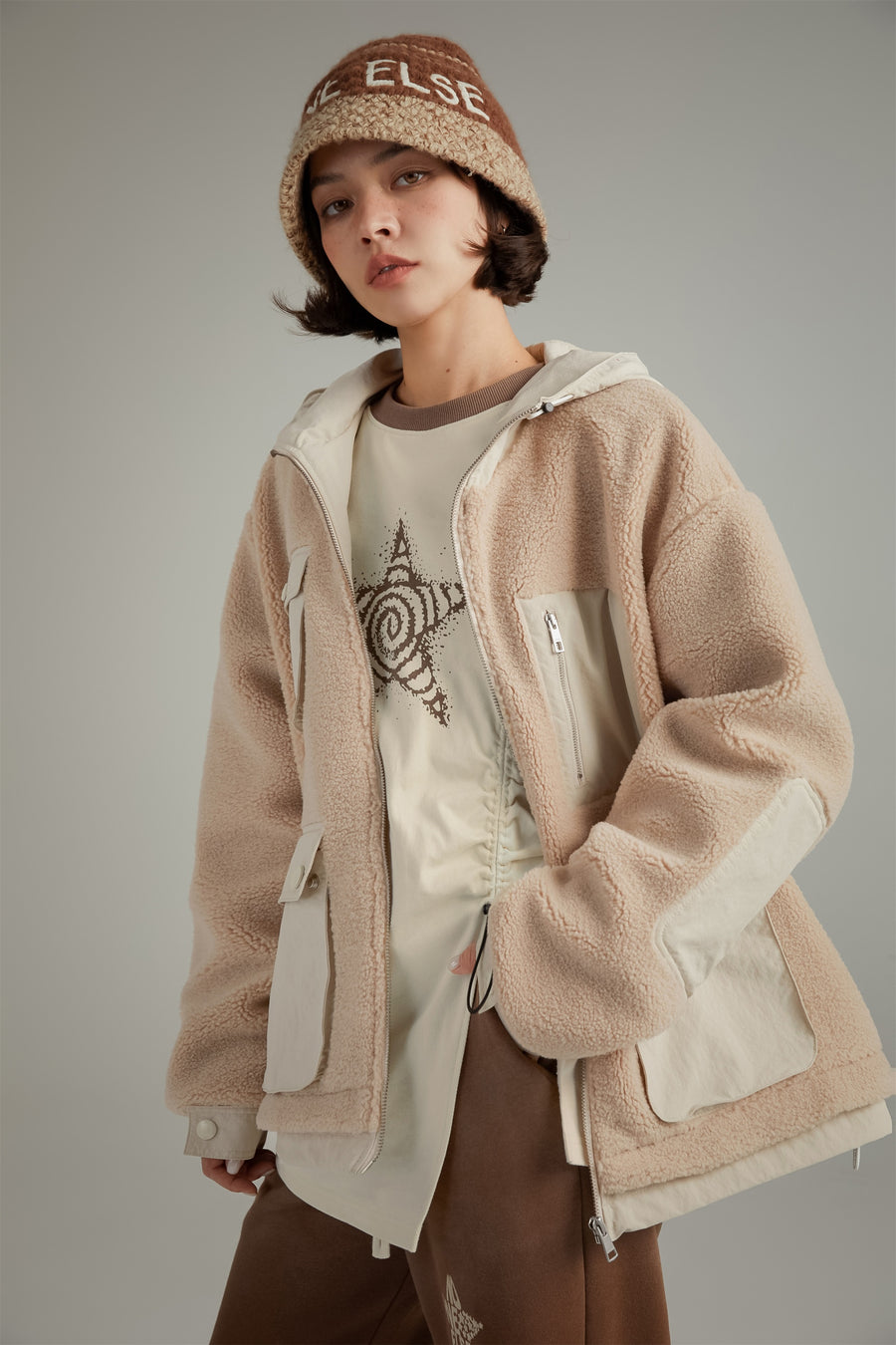 CHUU Hooded Fleece Jacket