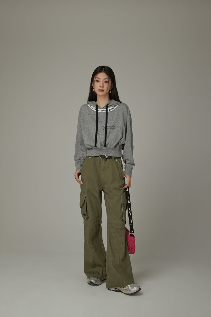 CHUU Bootcut Cargo Pocket Pants