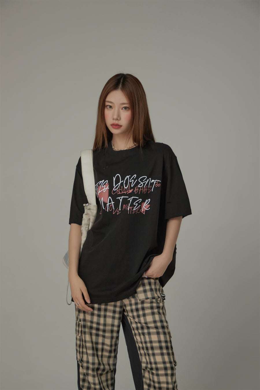 CHUU Size Doesnt Matter Cotton Loose-Fitting T-Shirt