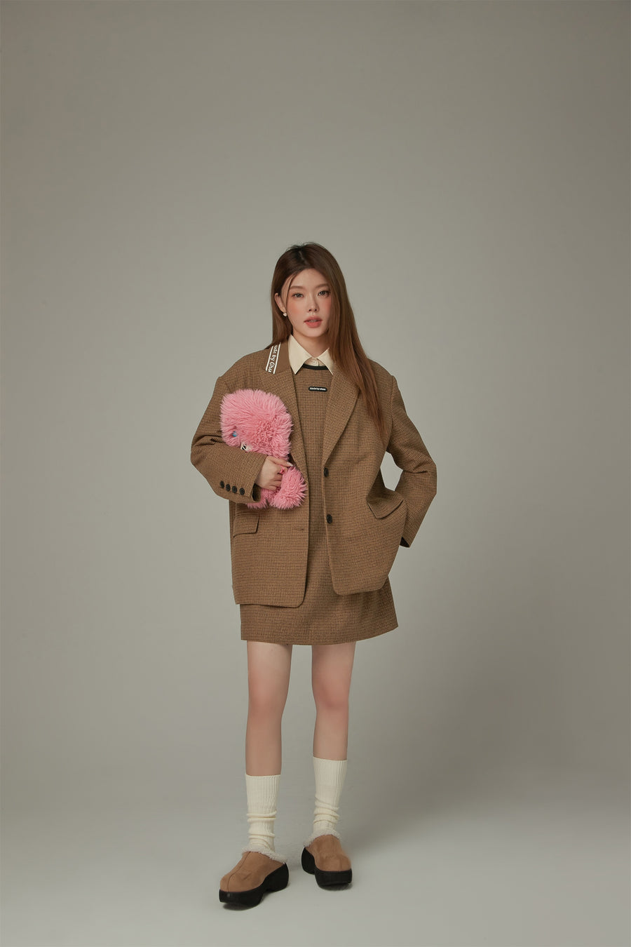 CHUU Line Color Matching Dress