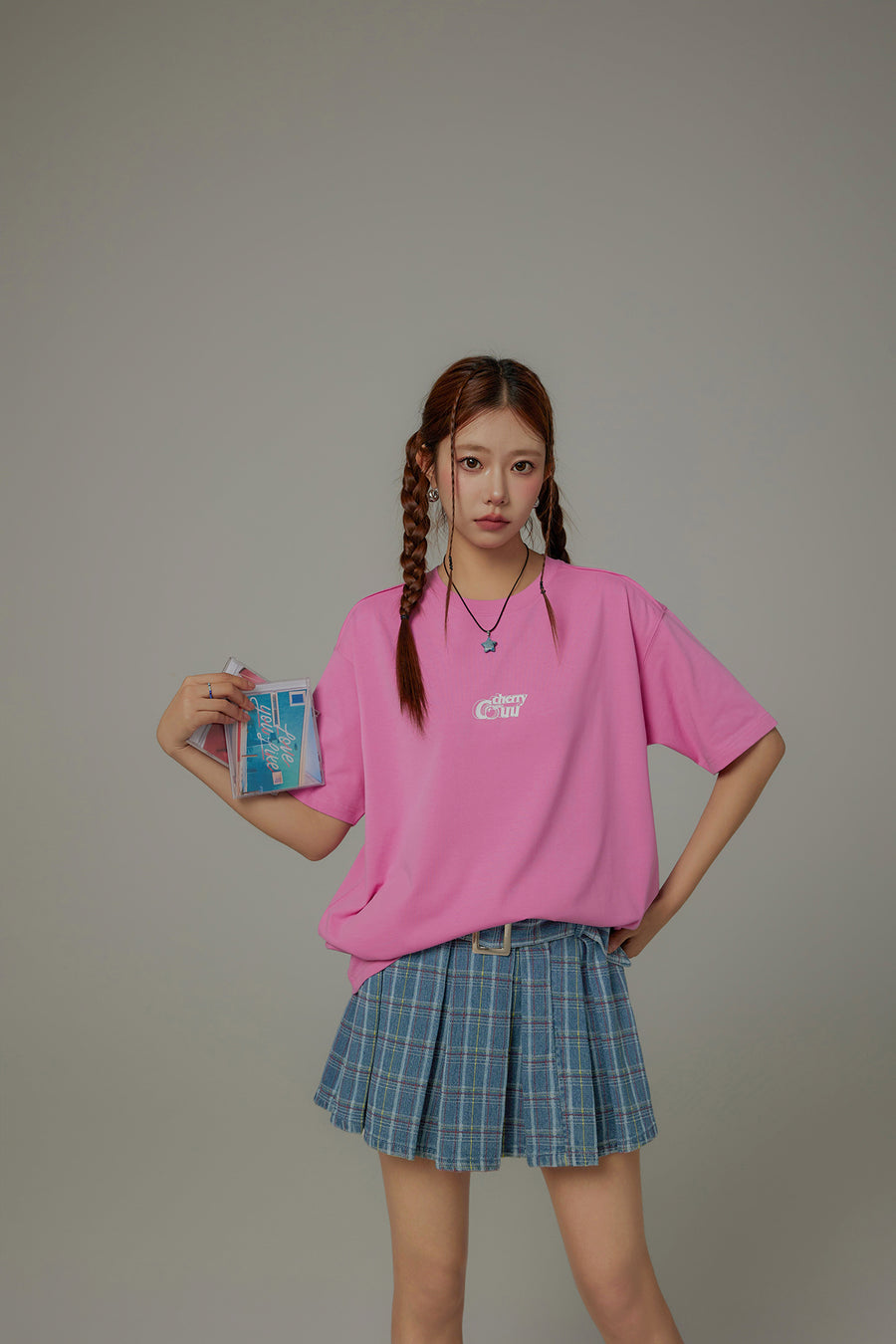 CHUU Chuu Cherry Color Basic T-Shirt