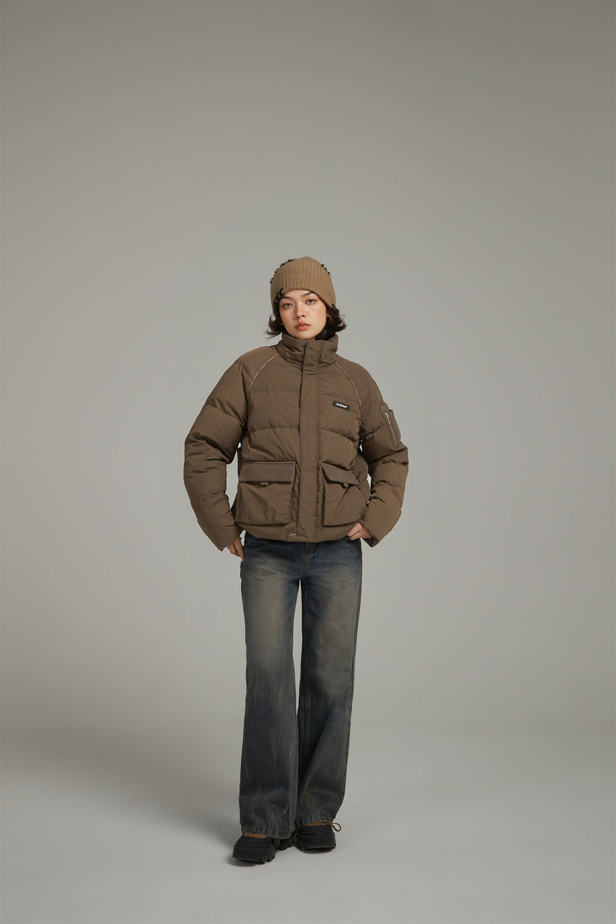 CHUU Raglan Big Pocket Padded Jacket