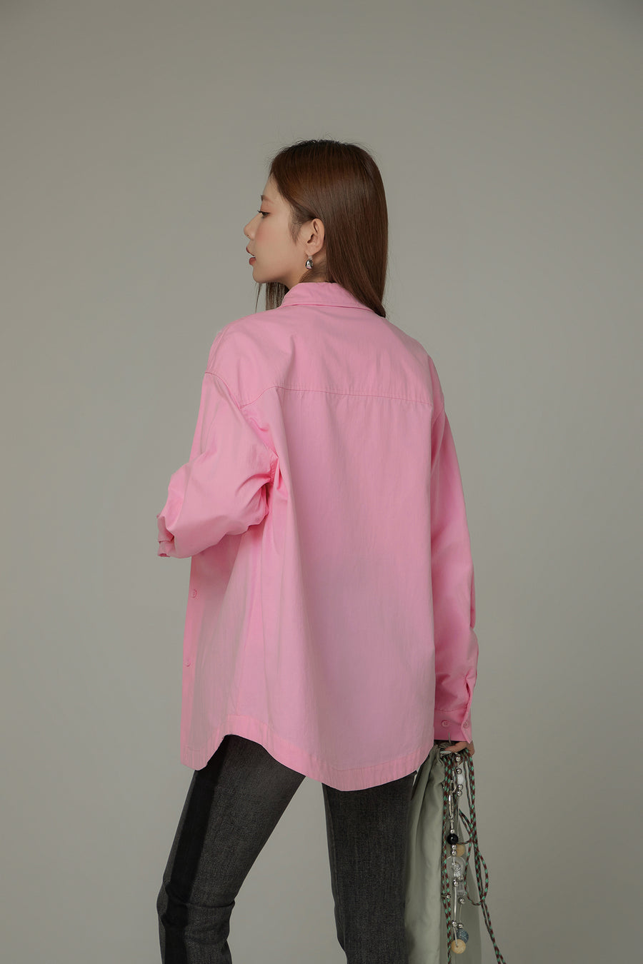 CHUU Heart Loose Fit Color Long Sleeve Shirt