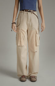 Multi-Pocket Casual Loose Pants