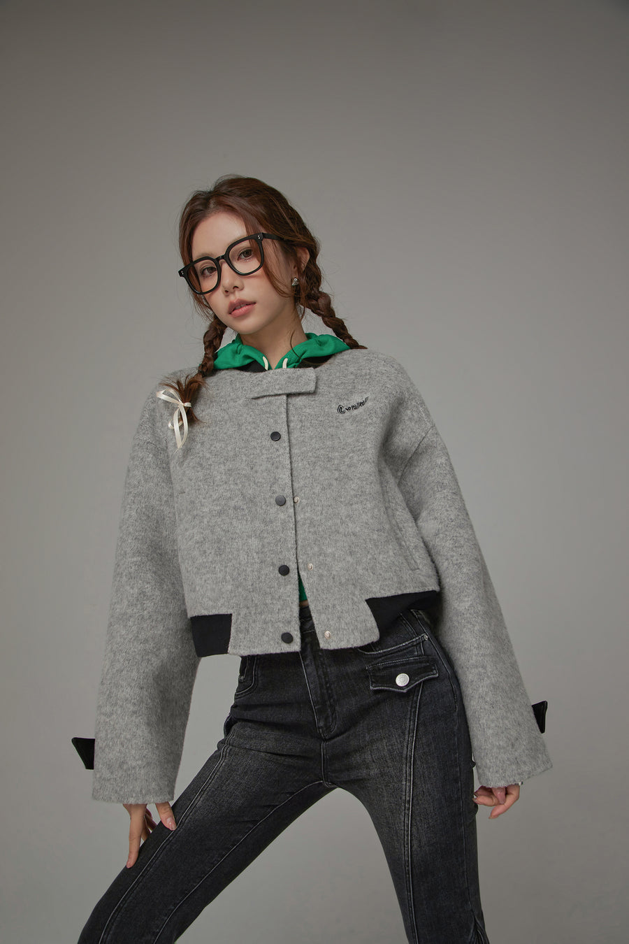 CHUU Raglan Two Toned Jacket