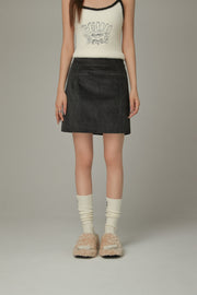 Lined Corduroy Mini Skirt