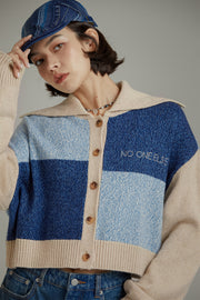 Big Collar Color Scheme Cardigan