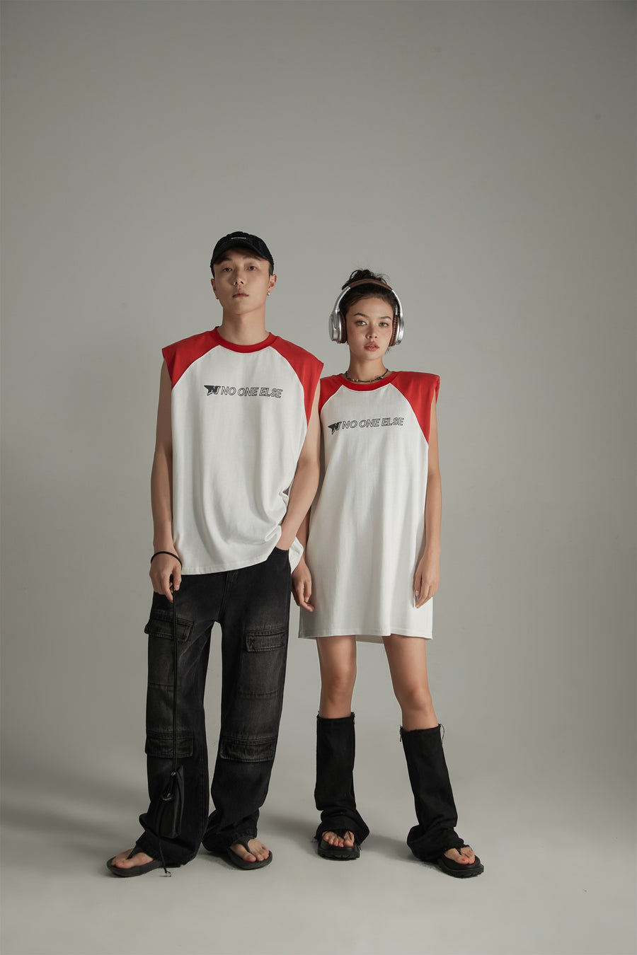 CHUU Noe Raglan Sleeveless Mini T-Shirt