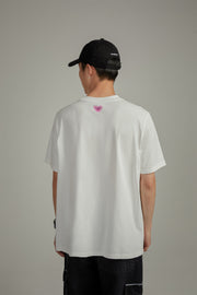 Collab Logo Heart Lettering T-Shirt