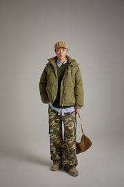 Camouflage Cargo Wide Pants