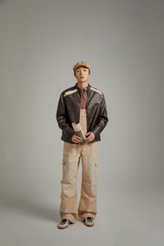 Simple Cargo Overall Pants