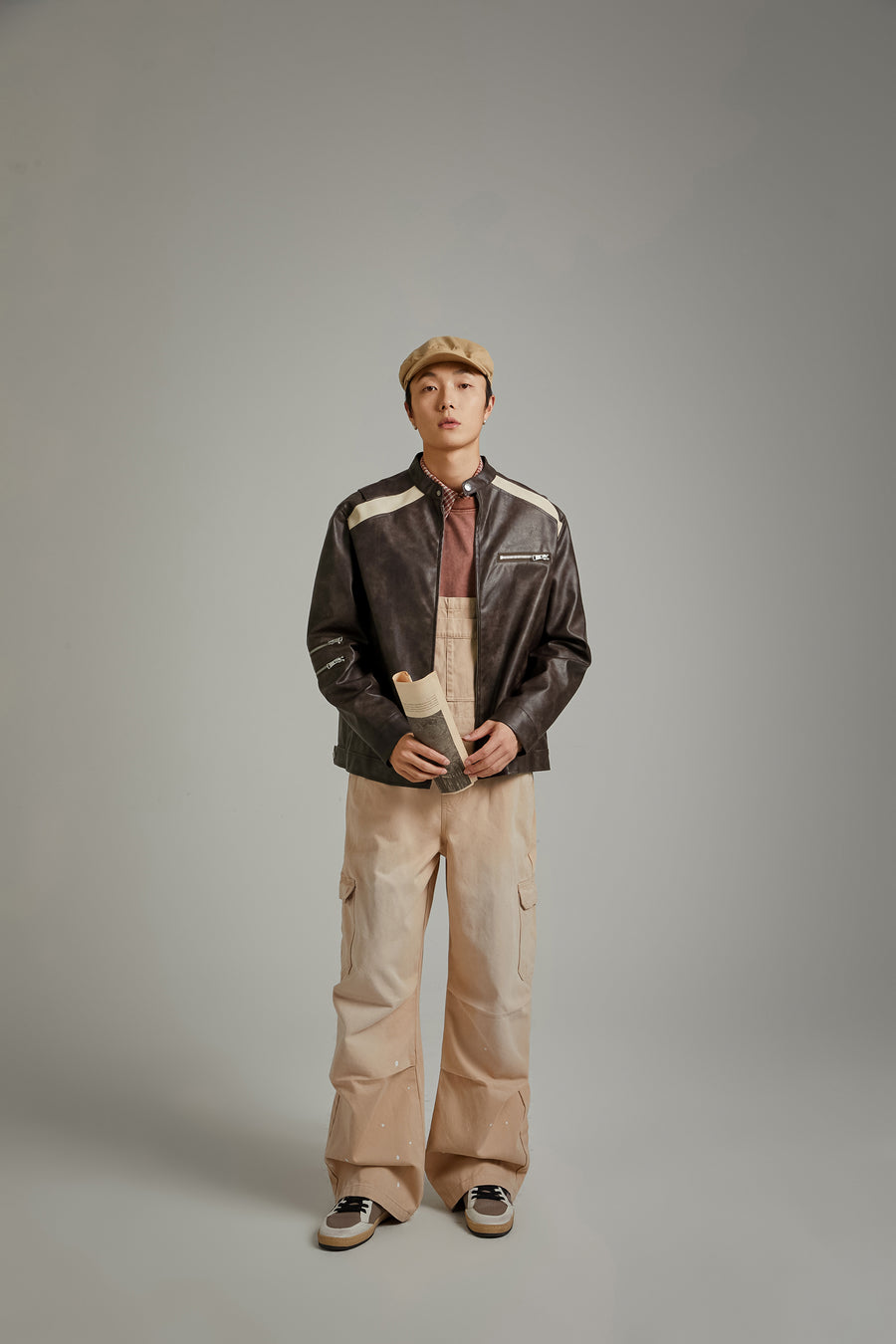 CHUU Simple Cargo Overall Pants