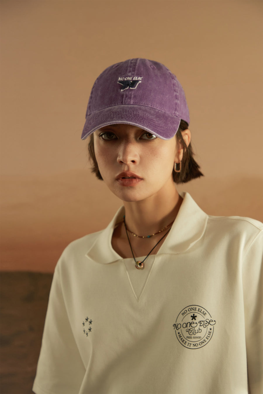 CHUU Vintage Embroidered Ball Cap