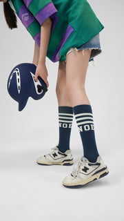 Noe Striped Basic High Socks