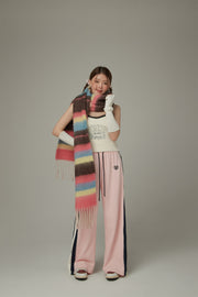 Striped Fringe Muffler