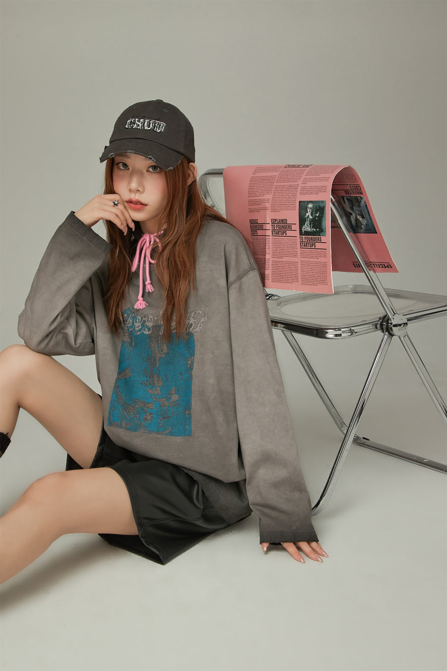 CHUU Printed Boxy T-Shirt