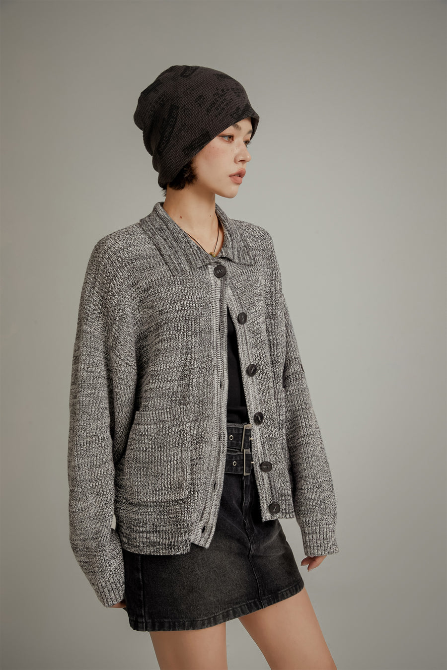 CHUU Oversized Knit Button Cardigan