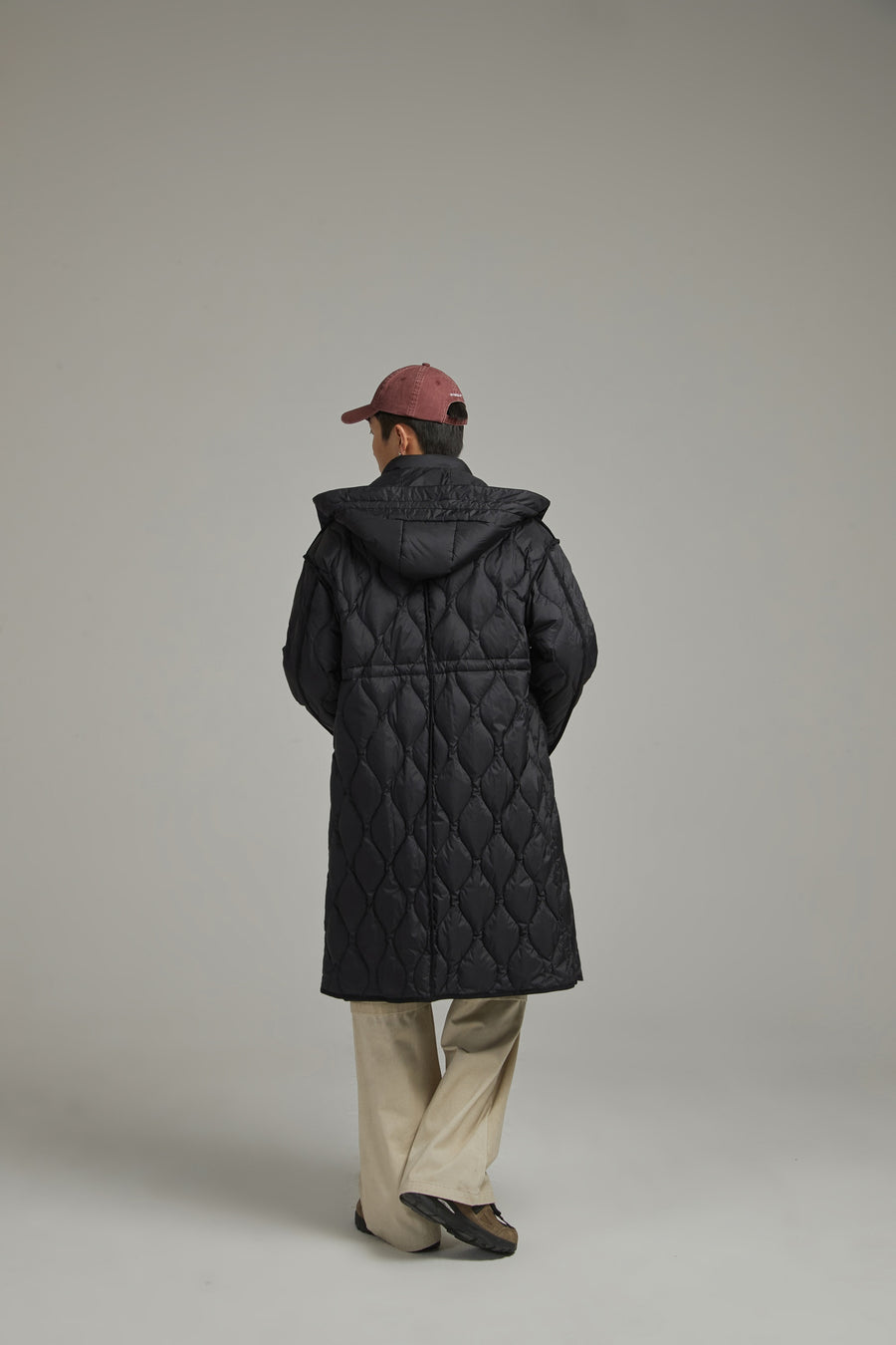 CHUU Hooded Quilted Padded Coat