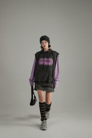 Logo Loose Fit Hooded Vest