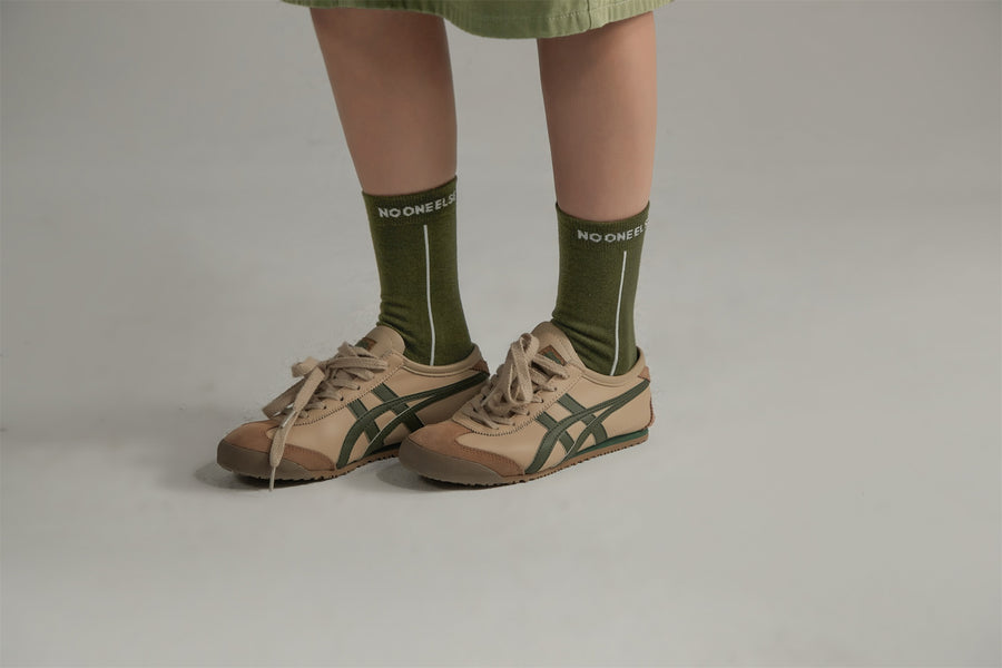 CHUU Color Matching Vintage Jacquard High Socks