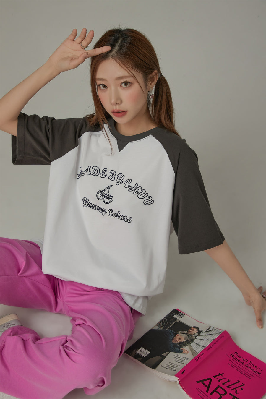 CHUU Color Blocked Yummy Colors Loose Fit T-Shirt