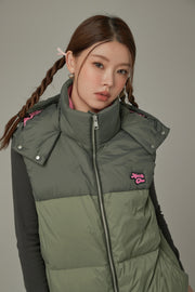 Color Matching Padded Vest