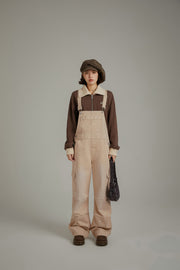 Simple Cargo Overall Pants