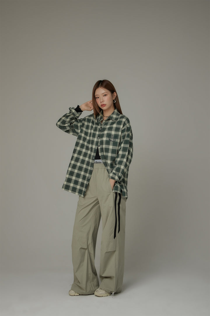 Simple Checked Loose Fit Shirt