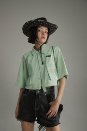 Low Pocket Cropped Shirt