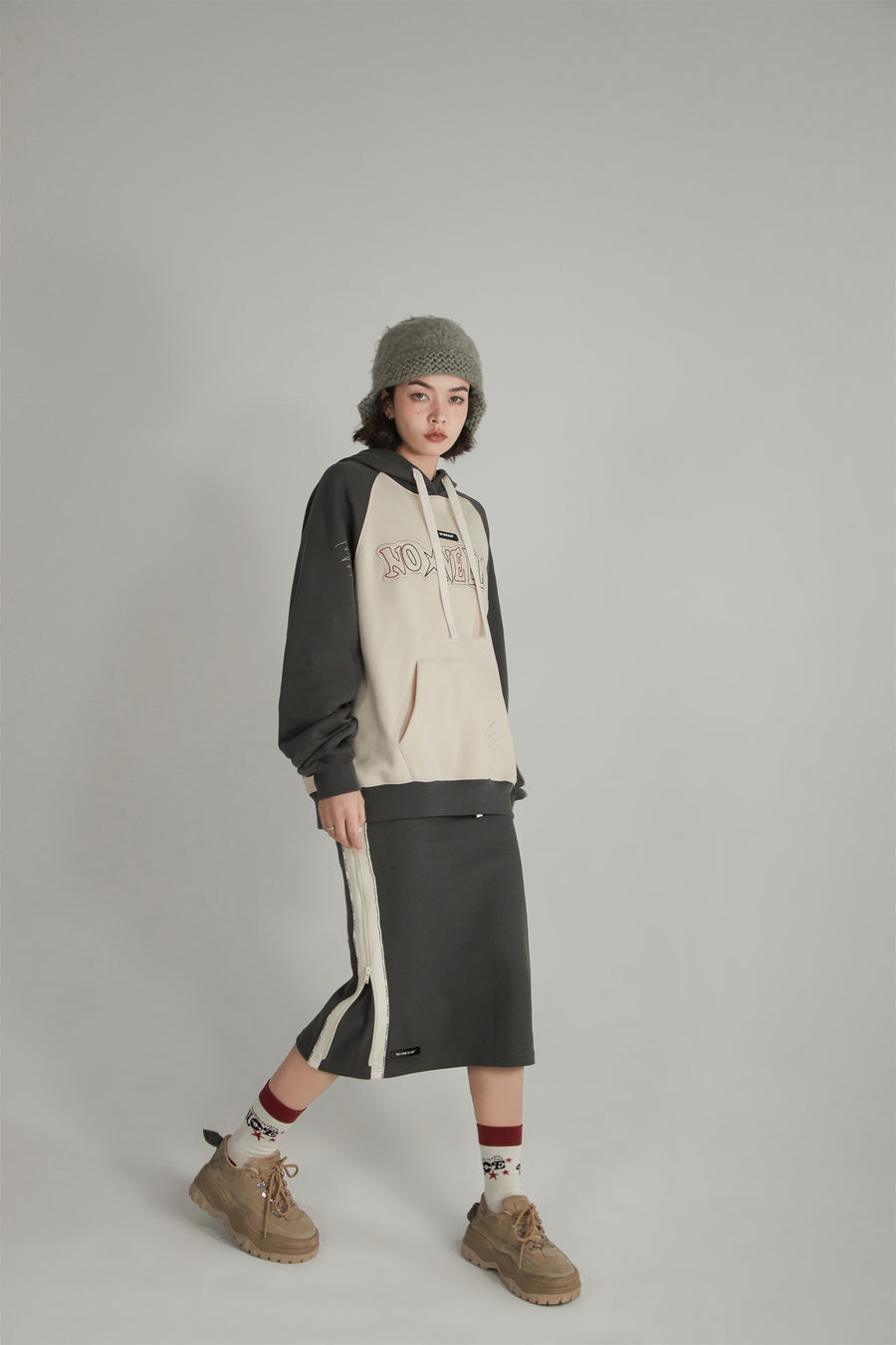 CHUU Lined String Sporty Skirt