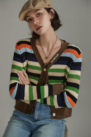 Striped Knit Cardigan