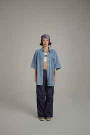 Loose-Fitting Denim Shirt