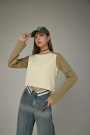 Color Matching Cropped T-Shirt