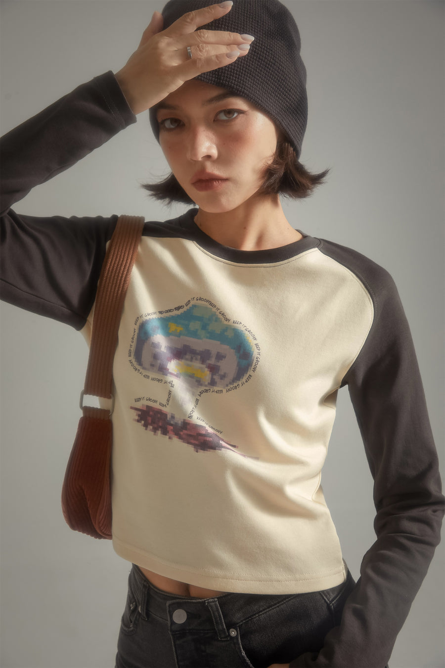 CHUU Printing Color Combination T-Shirt