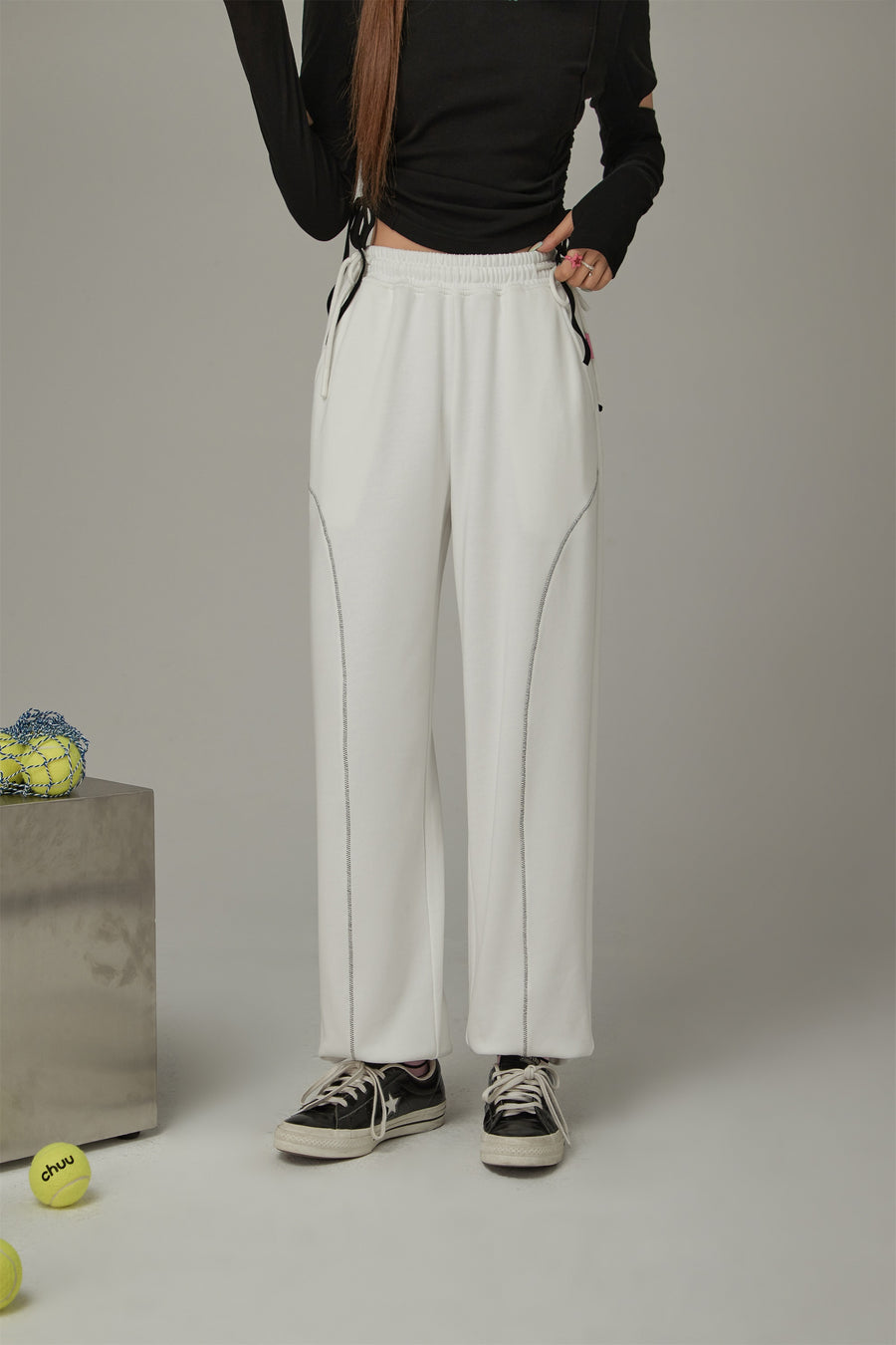 CHUU Elastic Waist Loose Jogger Pants