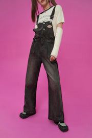 Cotton Button Overalls