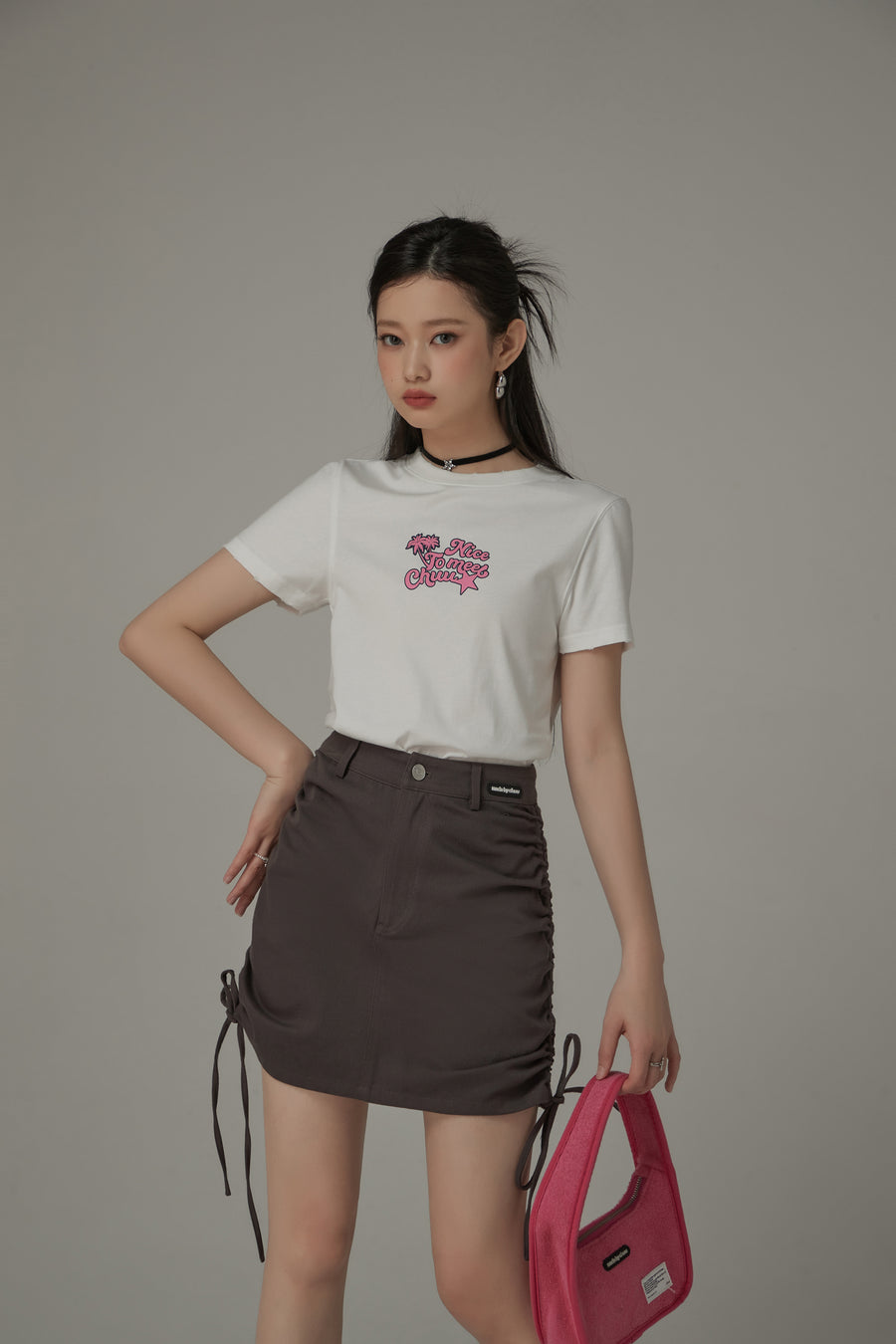 CHUU Logo Daily Cotton Short Sleeved T-Shirt