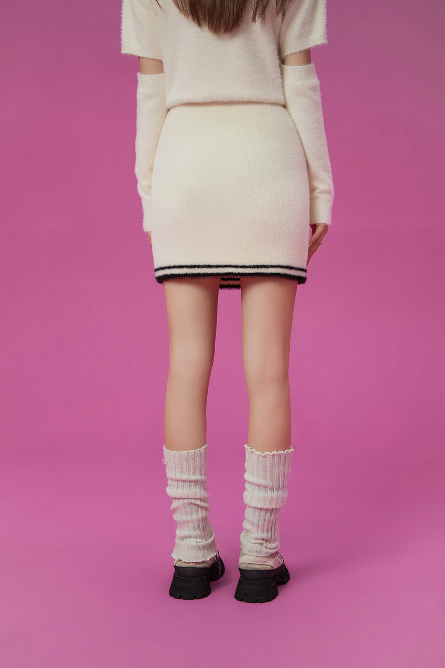 CHUU Color Lined Mini Skirt