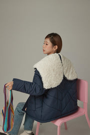 Fleece Collar Quilted Jacket